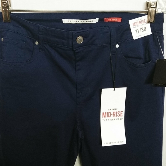 Rider Crop Mid Rise 11/30 Skinny Stretch NEW - Picture 5 of 6